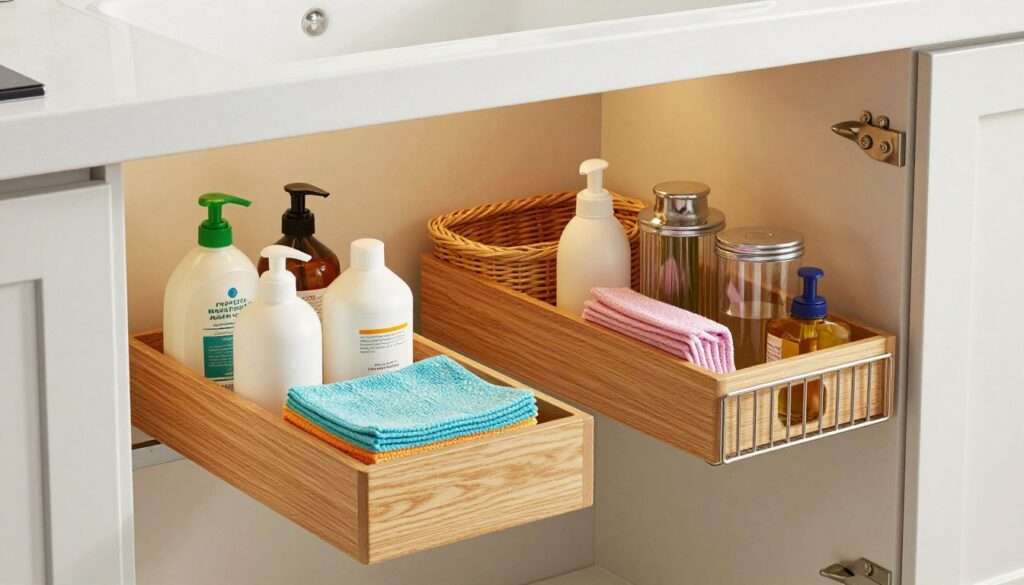Best Under Sink Organizers for Kitchen & Bathroom