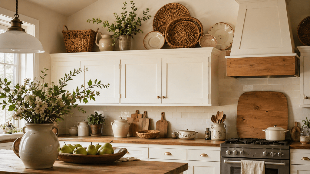 Farmhouse-&-Cottage-Baskets-and-Vintage-Dishware